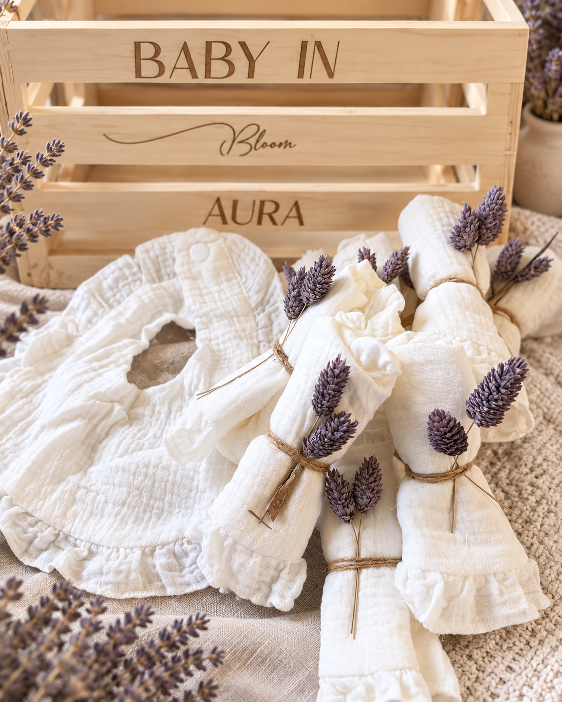 Baby in bloom keepsake gift set
