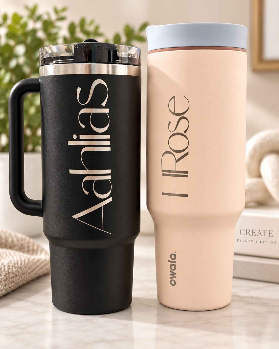 Personalized statement tumblers